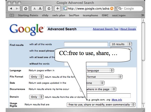 Google Creative Commons