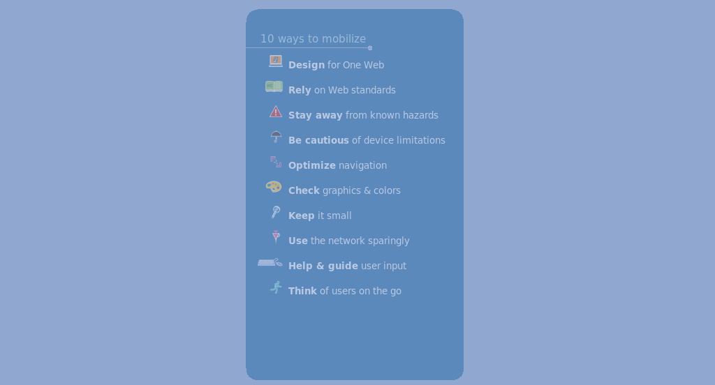 Mobile Web Best Practices Flipcards