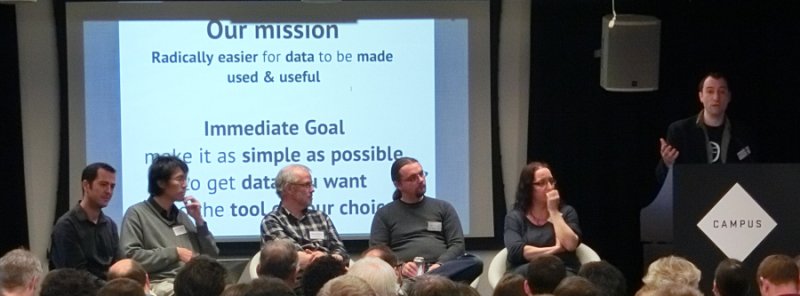 Rufus Pollock speaking during the tabular data session