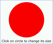 Example script01b - invoke an ECMAScript function from an onclick event - after first click