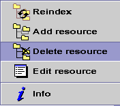 popup menu