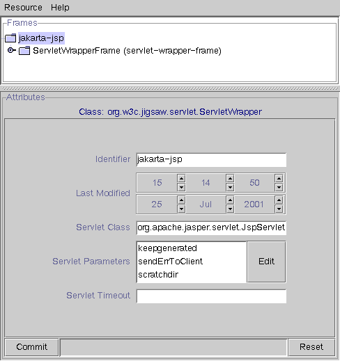 Jsp Engine servlet configuration