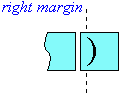 Diagram of a hanging punctuation scenario