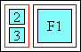 Diagram of ruby glyph layout in vertical mode with ruby text apearing vertically on the left of the base