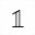 MATHEMATICAL DOUBLE-STRUCK DIGIT 1