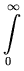\int_0^{\!\!\!\infty}
