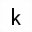 MATHEMATICAL MONOSPACE SMALL K