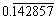 0.\overbar{142857}