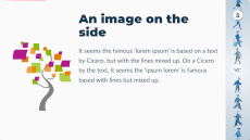 [Screendump of a
slide with the W3C style with humaaans]