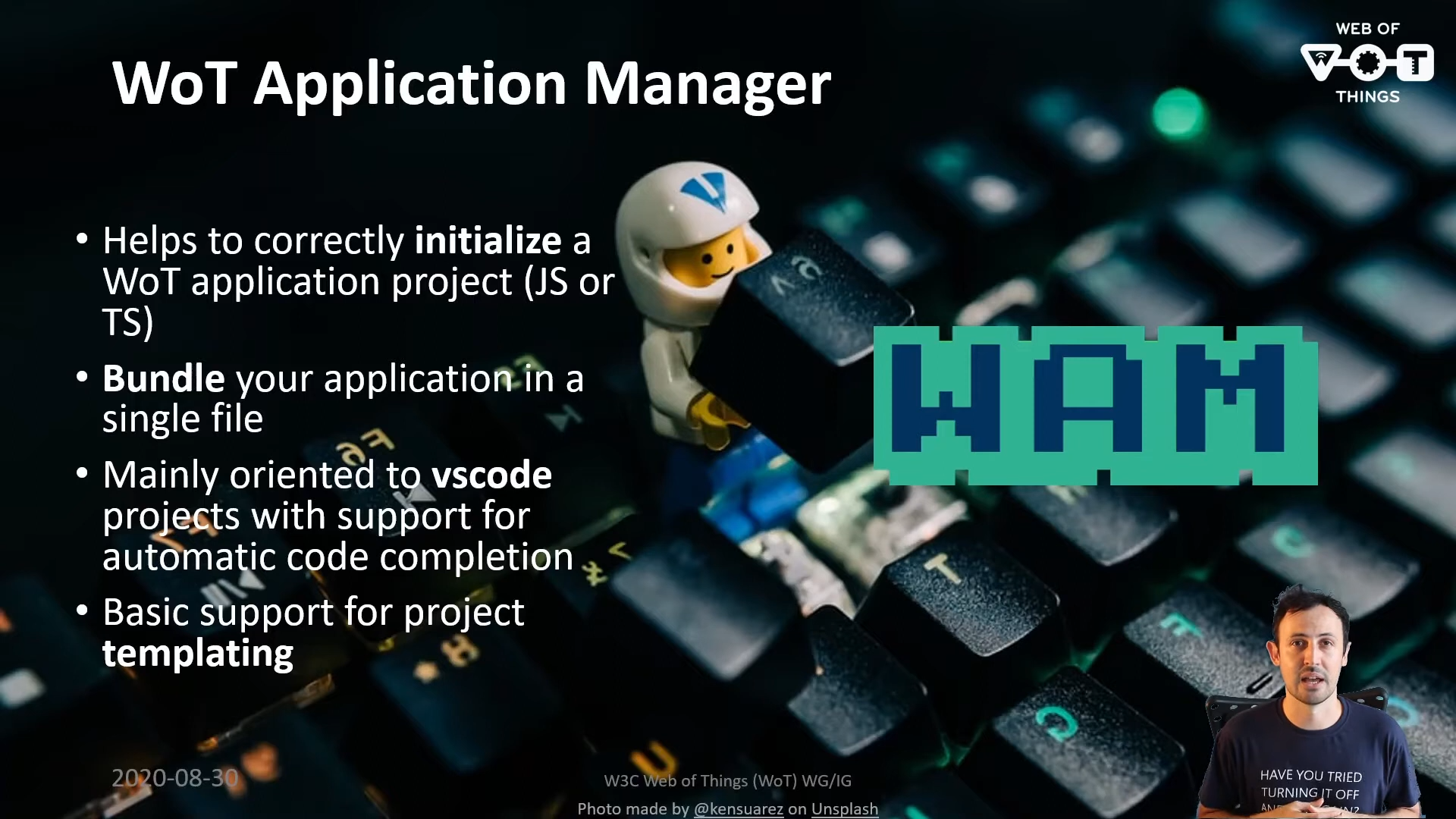 Building a WoT application: WoT application Manager and TD-code